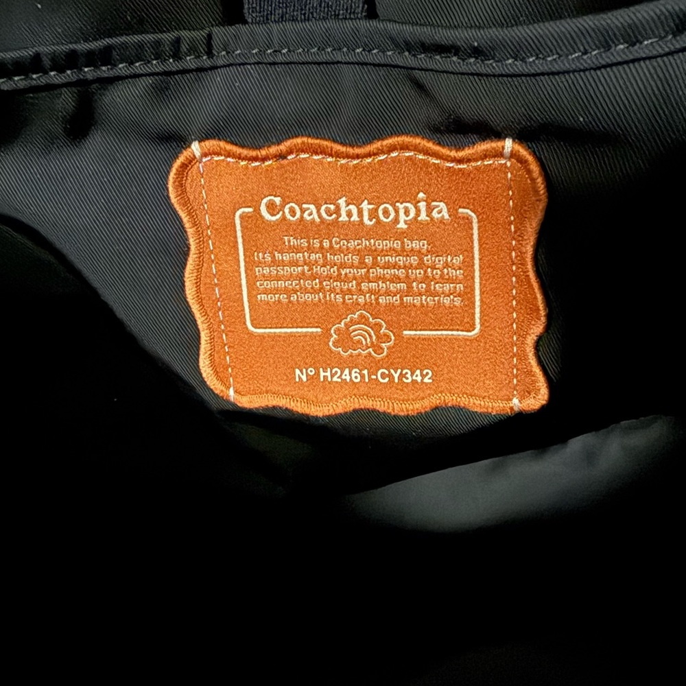 Authentic Coachtopia Loop Tote With Checkerboard … - image 5